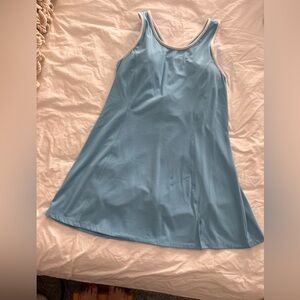 Xersion EverRestore Tennis Athletic Dress With Shorts Size XL Racerback Blue